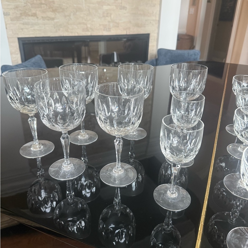 12 Piece Waterford “Franciscan” Crystal Glasses Set
